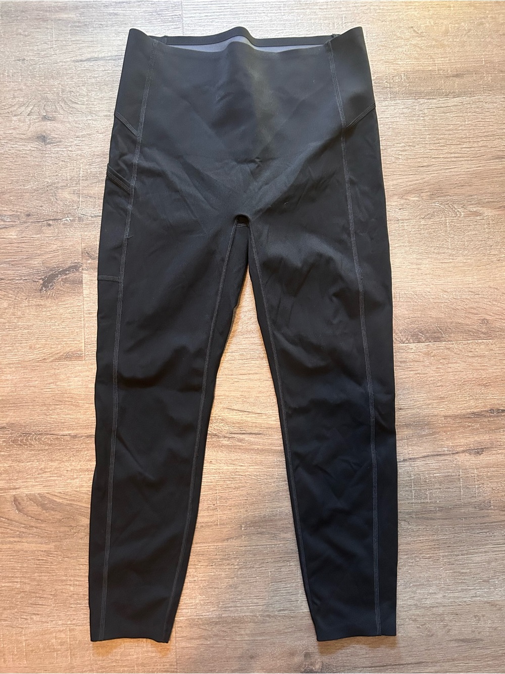 SPANX Black High-Waist Shaping Compression Leggings Womens Size M